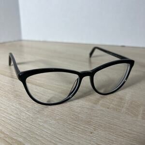 Warby Parker Louise SM 100 Eyeglasses Black Frames READ DESC 52-15-140